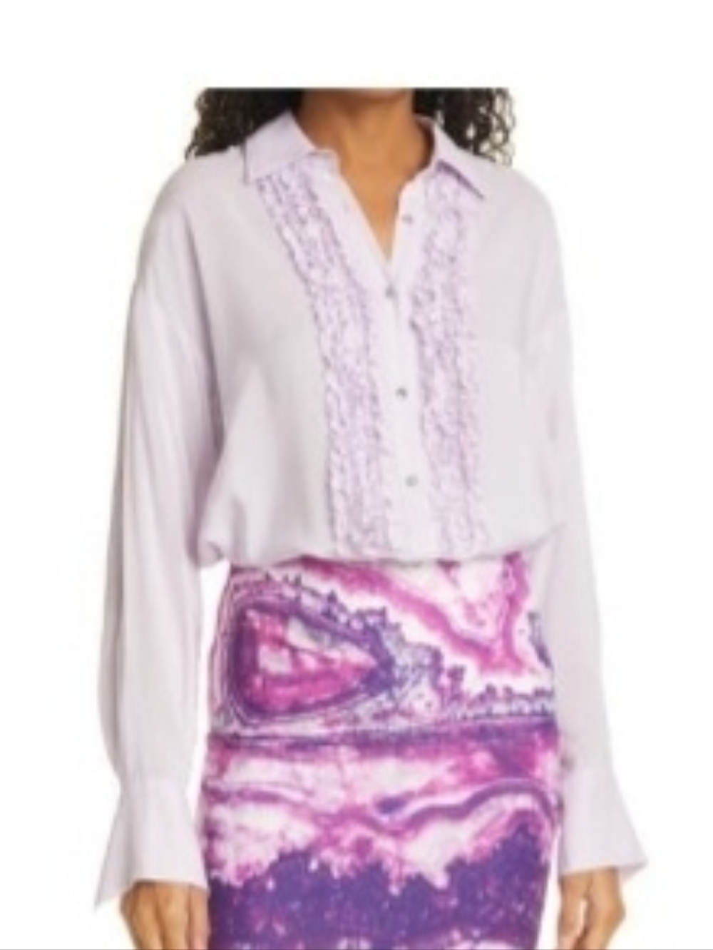 Le Superbe Purple tuxedo top